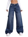 GRECIILOOKS Women Cotton Blend Casual Regular Fit Jeans (Blue, 26)