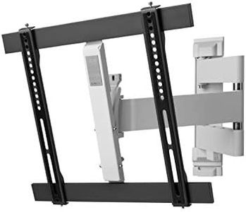 One For All TV Wall Bracket Mount Screen size 32-65 Inch For All types of TVs (LED LCD Plasma) 20° Tilt 180° Swivel Max Weight 40kgs VESA 200x200 to 400x400 WM6452