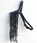 Horse Fly Fringe Veil Mask – Polypropylene with Chrome Plated Buckle, Adjustable Horse Face Insect Protection