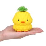 Anboor Squishies Stretchy Pineapple Toy, Simulation Pineapple Duck Squeeze Toy Anxiety Relief, Squishys Fidget Novelty Toys for Kids Adults Birthday