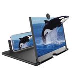 14 Inch Phone Screen Magnifier,HD Mobile Phone Amplifier with Foldable Stand Holder 3D HD Movie Screen Magnifying Design Screen Amplifier with Pull Design for All Smartphone