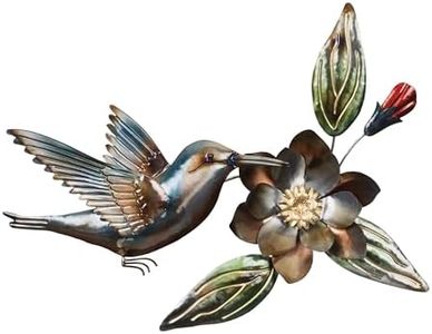 Regal Art & Gift 12656 Metallic Hummingbird Wall Decor Garden Décor, Bronze Gold