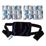 EASY ICE Hot & Cold Pain Relief Pack with Adjustable Belt for Back, Knee, Shoulder & Elbow | Reusable Ice Sheet Wrap for Therapy, Injury, Swelling & Muscle Pain Relief | 30 x 20 cm, Pack of 1 with 2 Dry Sheets