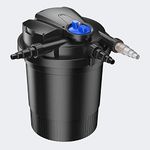 Greenfinaqua® Sun Sun CPA-5000 Pressure Pond Filter with Integrated UVC Unit 11W for Ponds (up to 8000l Koi) with Auto Back Wash System greenfin (Pump not Included)