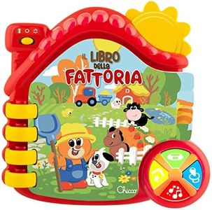 Chicco Il Libro della Fattoria, Libro Bambini Elettronico Evolutivo Bilingue Italiano/Inglese con Curiosità sugli Animali, Fattoria Parlante che Stimola la Lettura - Giochi Educativi 6 Mesi - 3 Anni
