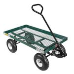 Farm Tuff 20-Inch x 38-Inch Metal Deck Wagon