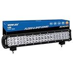 WOWLED 20 Inch LED Light Bar for 4x4, 12V 24V 126W Light Bar Spot and Flood Combo Beam Fog Lightbars, LED Bar Lights for Car Off Road Driving Waterproof Light Bars for trucks SUV 4WD ATV UTV 4x4 Boat