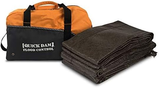 Quick Dam QDDUFF17-4 Barriers 17ft Flood Barrier Duffel Kit, 17-ft 4 Pack, Black, 4 Piece