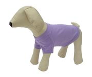 lovelonglong 2019 Pet Clothing Costumes Puppy Dog Clothes Blank T-Shirt Tee Shirts for Large Medium Small Dogs 100% Cotton Violet XL