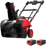 PowerSmart 80V 21“ Cordless Snow Blower Single Stage Auger Propelled, 2 * 6.0Ah Battery and Charger Included (HB2801B)