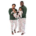Burt's Bees Baby Baby Girls' Family Jammies Matching Holiday Organic Cotton Pajamas, Holiday Village, Medium