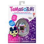 BandAI Tamagotchi Original Denim Patches Shell | Tamagotchi Original Cyber Pet 90s Adults and Kids Toy with Chain | Retro Virtual Pets are Great Boys and Girls Toys or Gifts for Ages 8+