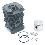 Cylinder Piston Kit 41.1mm for Poulan Gas Chainsaw 1900 1950 1975 2025 2050 2055 2075 2150 2150Pr 2175 2250 2375 S1634 S1838LE PN 530 06 96-06 530 07 15-79 530 03 79-32 530 04 71-27