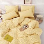 ETDIFFE Yellow Comforter Set Queen 