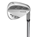 MAZEL Golf Sand Wedges M2-2, Stainless Steel Single Wedge 52,56,60 Degrees for Right Handed (Single 52 Degrees, Silver)
