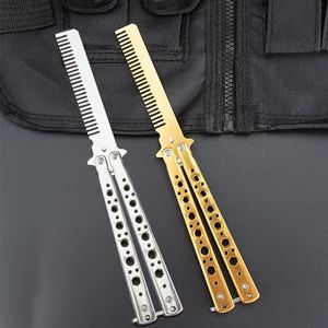 Butterfly Comb,2 PCS Stainless Steel Folding Practice Combs Hair Styling Tools,Training Comb,Hair Styling Accessories Butterfly Comb