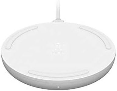 Belkin Boost Charge Wireless Charging Pad 15W (Qi-Certified Wireless Charger for iPhone, AirPods, Samsung, Google and More, AC Adapter Included) - White