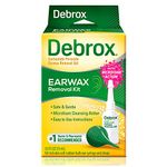 Debrox Ear Wax Removal Kit, Ear Cleaner, Includes Drops And Ear Syringe Bulb, Unisex, 0.5 Oz / 15M