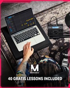 Donner DED-200 Lite Electronic Drum Kit – 450 Sounds, USB MIDI, Mesh Pads, Headphones, Sticks, 40 Lessons