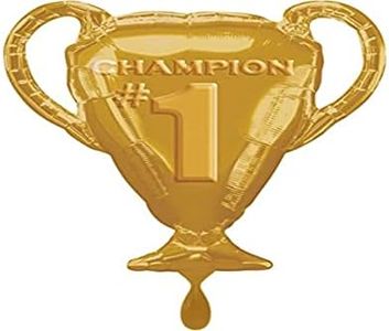 SuperShape Gold Trophy Champion #1 Foil Balloon