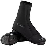 ROTTO Cycling Overshoes Waterproof Winter Bike Shoe Covers Gaiters for MTB Road Bike Polar Fleece-Lined