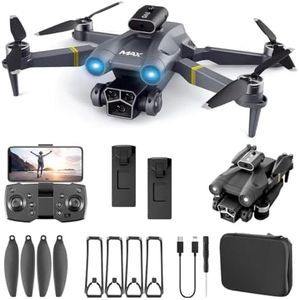 Drones with Camera for Adults 4K, Brushless Motor Drone for Kids Beginners, FPV Foldable RC Drone with 2 Batteries, 45 Mins Long Flight Time, Beyond-Range Loss Alert for Kids and Adults.
