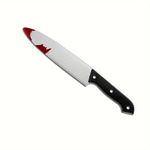 Boolavard Halloween Faked Knife DIY Scary Decor Costume Party Horror Cosplay Props Gifts (Knife 1)