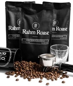 RAHM ROAST Double Washed Coffee Beans - Medium Roast Whole Bean Coffee from Guatemala, Single Sourced - Smooth Well-Rounded Flavor for Lattes & Cappuccino - 12oz (3 Pack)