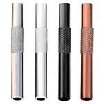 Portable Metal Straw Tube High-End Reusable Small Straw 4-Pack for Outdoor Camping Trips