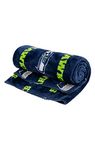 NFL Coral Fleece Travel Throw Blanket with Team Logos | 150cm x 120cm (59" x 47") | Seattle Seahawks