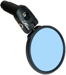 Hafny Bar End Bike Mirror, HD, Blast-Resistant, Glass Mirror, HF-MR090, HF-M951-FR03, HF-M952-FR03 (Anti-glare Blue Glass, 68mm)