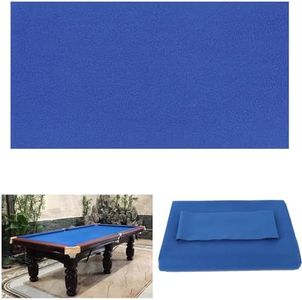 8' Pool Table Felt w/ 6 Cloth Strips, Pre Cut Billiard Table Cloth Felt (8FT-Blue)