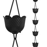 Rain Chains Direct Pineapple Rain Chain, 8.5 Feet Length, Aluminum, Black Powder Coated, Functional and Decorative Replacement for Gutter Downspouts