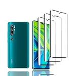 Zicurz 3 Pieces Screen Protector for Xiaomi Mi Note 10 Tempered Glass Film, Anti Scratch, Anti-Fingerprint, Bubble Free, 9H Hardness