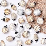 Indian Shelf 12 White Christmas Ornaments| Round Christmas Ornaments| Vintage Christmas Tree Ornaments| Antique Christmas Ornaments| Round Christmas Ball| Unique Christmas Decoration