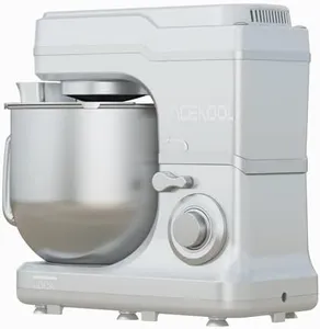 GarveeTech Stainless Steel 1 Silver 42*40*15cm1 Enhanced Mixing Power With 7.5QT Stand Mixer - 10-Speed, 3-In-1 Design, Stainless Steel Bowl, Egg Whisk, Dough Hook, Beater, Compact for Home Cooking