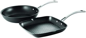 Cuisinart Chef iA+ Fry and Grill Pan Set, Black, 47195