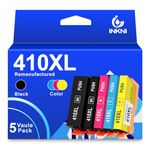 InkNI 410XL Ink Cartridge Remanufactured Ink Cartridge Replacement for Epson 410XL 410 XL T410XL for Expression XP-7100 XP-830 XP-640 XP-630 Printer (Black, Photo Black, Cyan, Magenta, Yellow, 5-Pack)