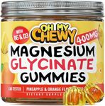 Magnesium Glycinate Gummies 400MG - High Absorption for Kids, Teens & Adults - Supplement for Sleep, Calm & Muscle Relaxation with B6 & D3 - Gelatin Free & Vegan Friendly - 60 Count