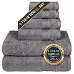 TRIDENT 6 Piece Towels Set 100% Cot