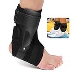 AIOUTGOGO Ankle Support Brace with PE Side Stabilizers - Non-Slip, Breathable Material with X-Strap for Sports Injury Recovery,Tendon, Foot Pain Relief, for Soccer 1 Piece(XL)