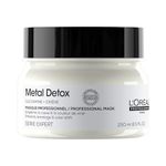 L’Oréal Professionnel Metal Detox Hair Mask 250ml, Prevent Breakage & Colour Fade from Hard Water, Moisturising Conditioner Treatment for Smooth, Shiny Hair, Prevent Damaged Hair