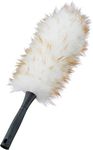 UNGER 921492 StarDuster Lambswool Feather Duster - Soft & Fine Hand Dusting Brush - Fits Any Telescopic Pole for Cleaning, Cream