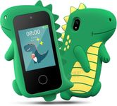 Kids Smart Phone, Birthday Gifts Toys for Boys Ages 3-12 Years Old, Touchscreen HD Dual Camera Cell Phone Dinosaur Toddler Play Phone, Preschool Learning Toy for Kids Girls