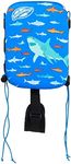 SwimWays Power Swimr Outdoor Pool Swim Vest for Kids, Adjustable Kid Pool Float for Swim Training, Medium, Shark