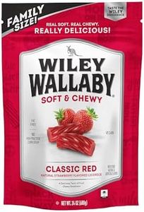 Wiley Wallaby Licorice 24 Ounce Classic Gourmet Soft & Chewy Australian Red Licorice Candy Twists, 1 Pack