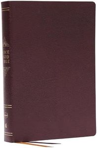 Peace of God Bible: Discover and Experience God's Shalom Throughout the Bible (NKJV, Burgundy Bonded Leather, Red Letter, Comfort Print)