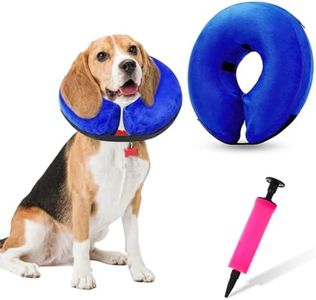 Collerette Chien Gonflable Ajustable Colerette pour Chien Anti Lechage pour la Récupération d'animaux Familiers de Chirurgie