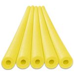 Oodles of Noodles Deluxe Foam Pool Swim Noodles - 5 Pack 52 Inch Wholesale Pricing Bulk Yellow