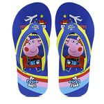 DOCTOR EXTRA SOFT Unisex-Child Kids Flip-Flop Soft Comfortable Indoor & Outdoor Slippers Stylish Non-Slip Slide Home Casual Cool Cartoon Cute House Chappals For Boys & Girls Peppa-Royal Blue-BG-2 UK